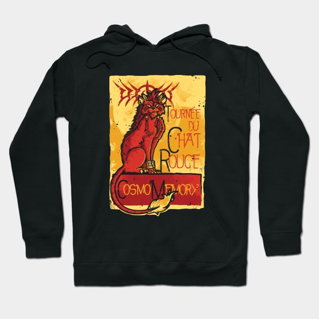 Le Chat Rouge Hoodie by LetterQ